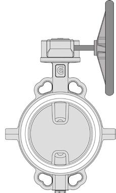 Azionamenti manuali - Riduttori corpo alluminio - Serie HW - Riduttori corpo ghisa - Serie AB Serie HW corpo: alluminio vite senza fine: acciaio settore dentato: ghisa sfer.