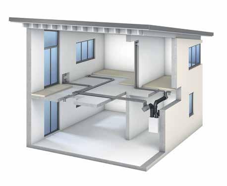 Sistema di distribuzione dell aria Distribuzione dell aria di mandata e di ripresa nell edificio con unità di ventilazione Vitovent 34/35 Viessmann offre tutti i componenti per la distribuzione e