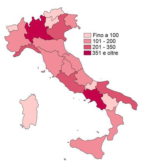 I Rapporti medi : esempio d uso Fonte Istat, Italia in cifre
