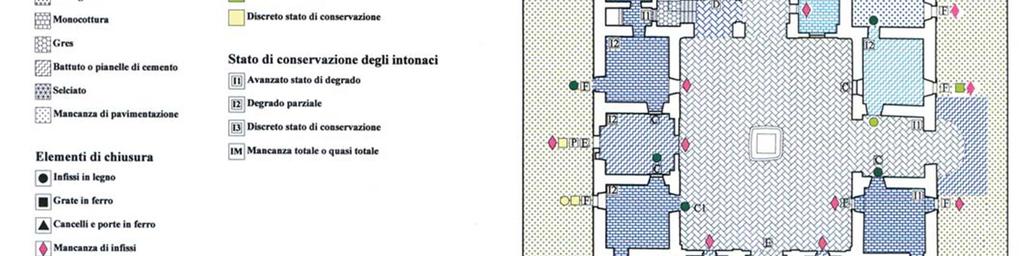 planimetrico del pianterreno del palazzo