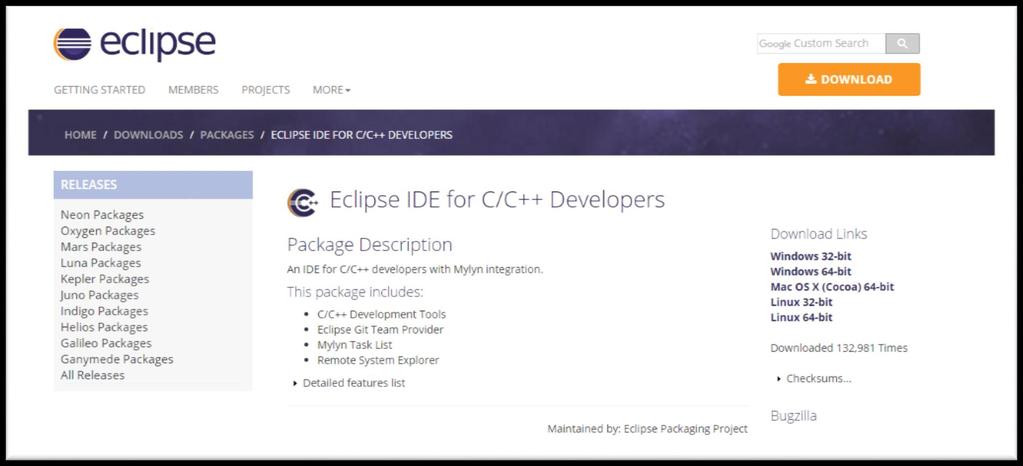 Eclipse CDT Download: