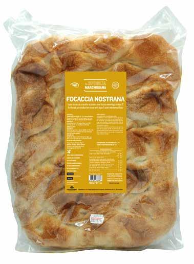 aperitivi Base Focaccia nostrana Codice FOC01 busta 1x700gr.