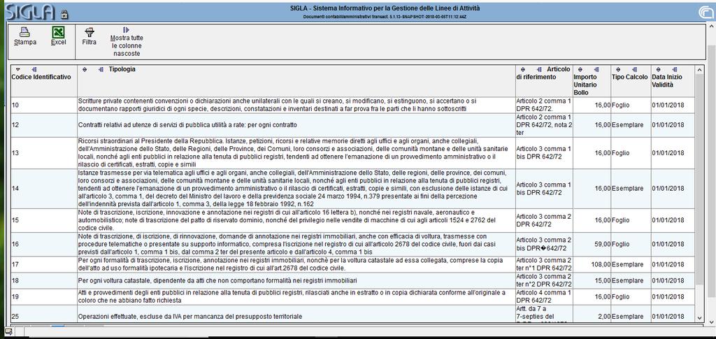 Dopo aver indicato il Tipo Atto la procedura consente di indicare di quanti esemplari (proposto 1) o di quanti fogli/righe si compone l atto (a seconda del