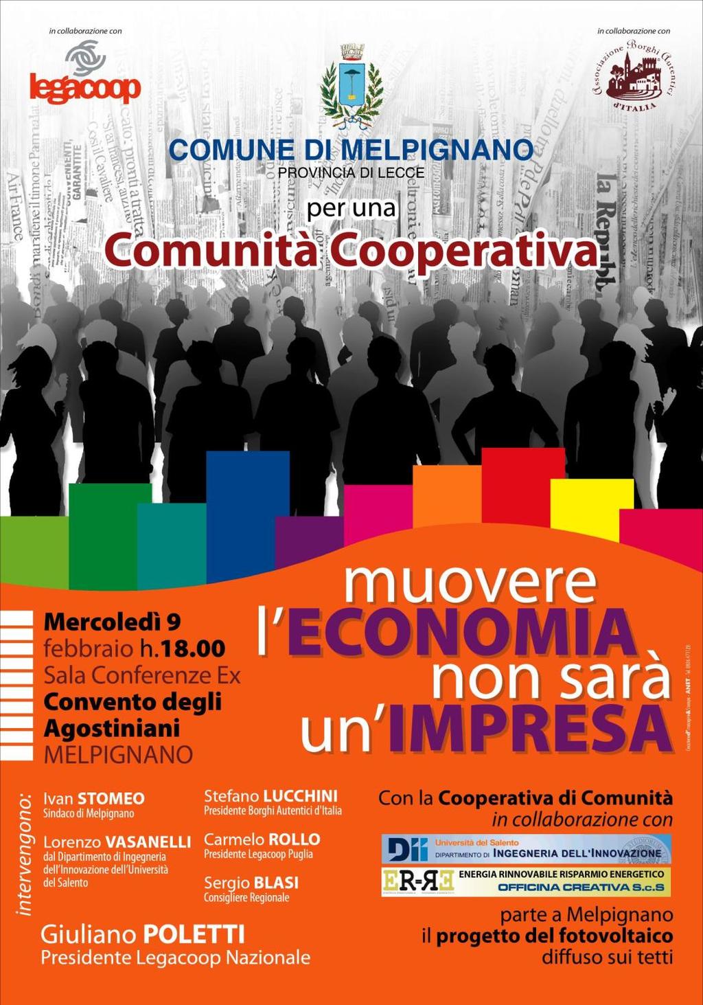 9 febbraio 2011 Assemblea di presentazione del progetto della coop di comunità con la