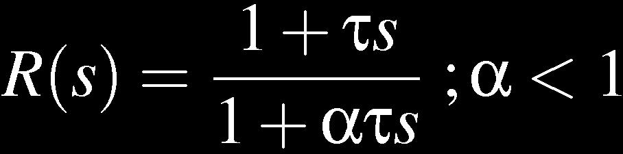 Sintesi delle Reti di Anticipo Si sfrutta l anticipo di fase È massimo in Gain db Phase deg 2 1 6 4 2 1/τ 1/ατ ω (rad/sec) 4) si calcola il guadagno in ω m ( -1 log α) e si determina la frequenza