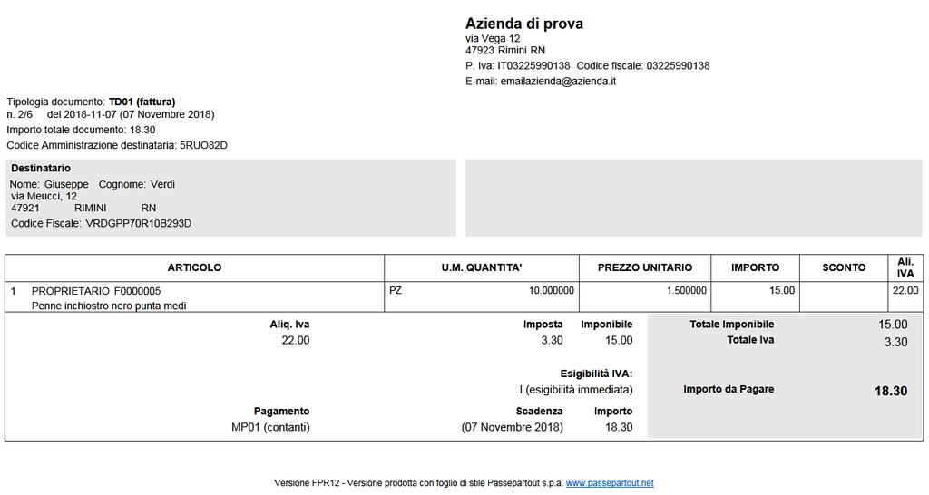 Il pulsante Duplica documento consente di generare un nuovo documento partendo da quello in cui è posizionata la barra di selezione.