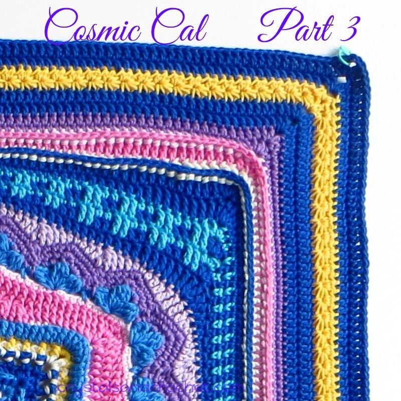 Cosmic Cal Part 3 Copyright: Helen Shrimpton, 2018. All rights reserved. By: Helen at www.crystalsandcrochet.