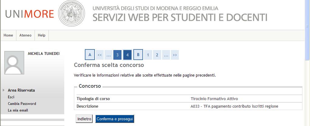 Verificata la corretteza dei dati,