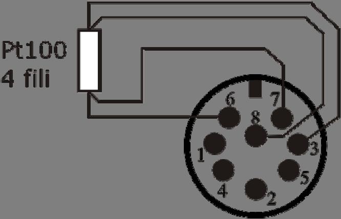 Aprire i due gusci del modulo: al suo interno è alloggiato il circuito stampato al quale si dovrà collegare la sonda. Sulla sinistra sono riportati i punti 1 4 su cui vanno saldati i fili del sensore.