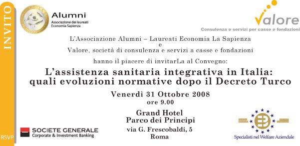 Grand Hotel Parco dei Principi - Roma 2008 31 OTTOBRE L'ASSISTENZA