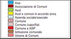 In Emilia-Romagna sono presenti 56 servizi, tra i quali: 16 Unioni di Comuni 13 Comuni singoli 8 Aziende servizi alla persona 7 Comuni