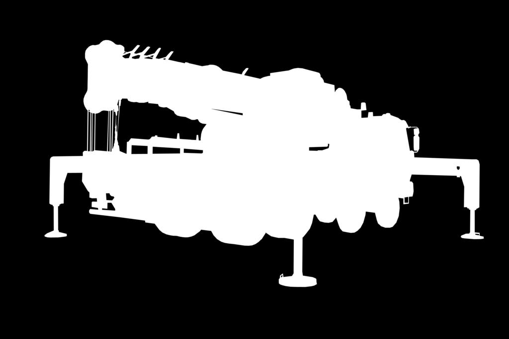 I componenti principali della macchina sono indicati nella figura seguenti: 4 The oil-hydraulic crane C 500 can be installed, by means of the interposition of an adequate chassis, on the chassis af a