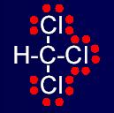 STRUTTURE DI LEWIS Scrivere la struttura di Lewis di CHCl 3 4 Passo: posizionare gli elettroni residui (18) partendo da quelli esterni e completando gli ottetti.