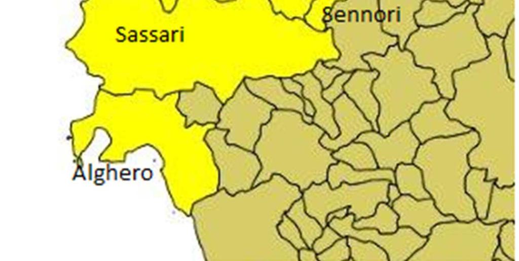 vasta di Sassari: - Sassari - Alghero - Porto