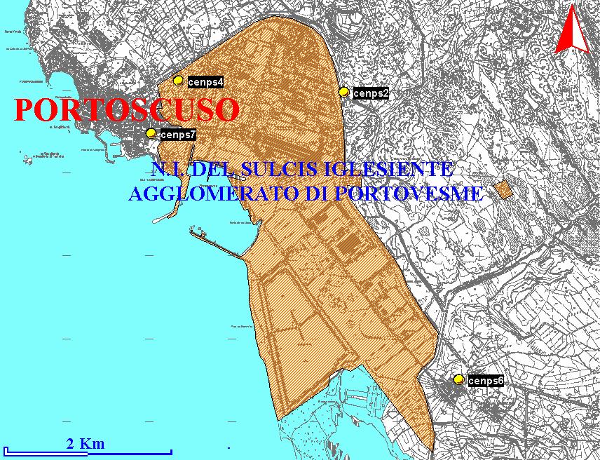 2.5. AREA DEL SULCIS L area comprende diverse realtà emissive, di tipo industriale, minerario e urbano.