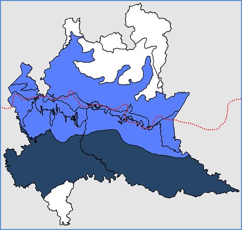 Habitat di acqua dolce AMBITO GEOGRAFICO Questo habitat diviene raro con la quota, essendo confinato quasi esclusivamente alla fascia planiziale, sebbene si possa incontrare sino a quella montana.