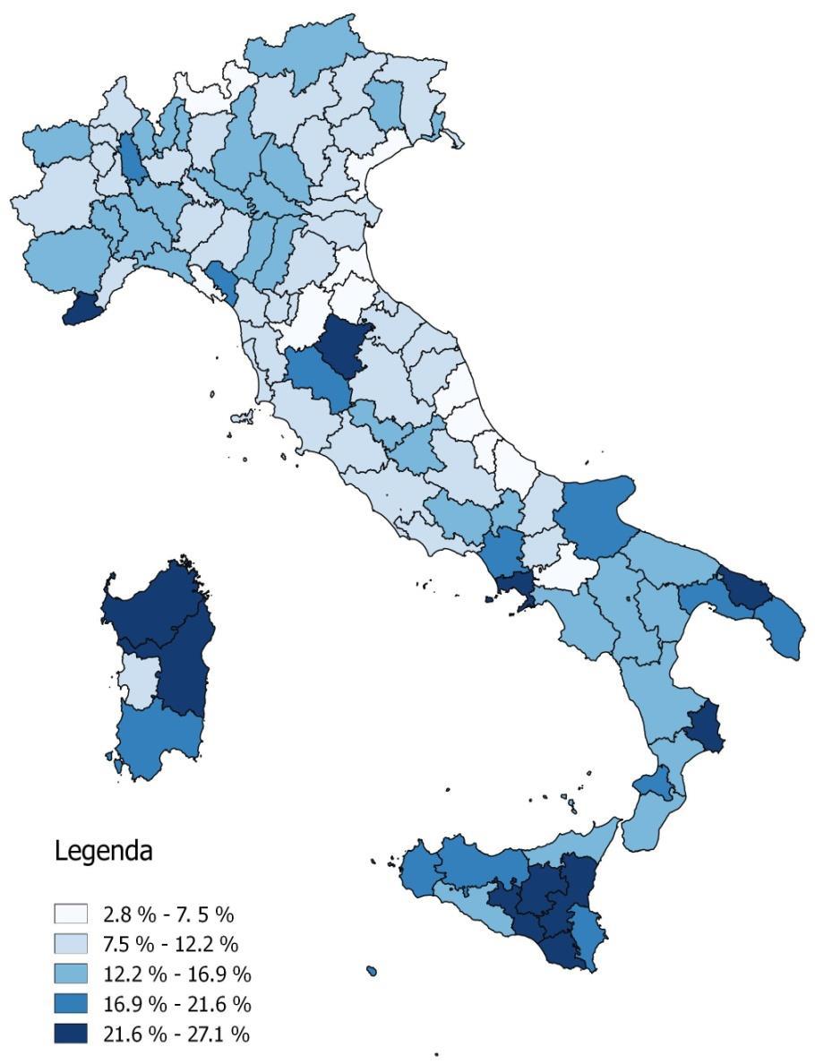 La disuguaglianza economica e sociale si riflette anche nella scuola Fig.