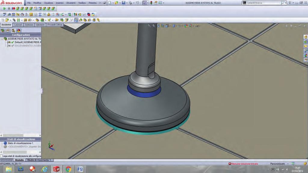 FIGURA 1 Figura 1 Sollevare la macchina per poter installare facilmente i sistemi di livellamento, assicurarsi che il basamento della macchina o del componente su cui viene installato il piede sia