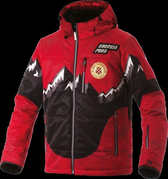 skipass -Synthetic padded jacket Water-repellent, full print -External fabric: laminated