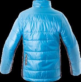 -Fabrics: hips: PD or TORAY body: PD printed laminated DWR treated -Windproof jacket, thermal, breathable,