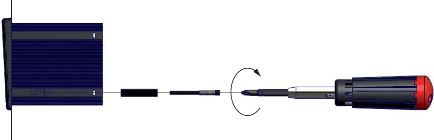 8 mm) 3) Etichetta identificativa 1MN0007 REV.