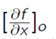 Linearizzazione Dove la matrice n n rappresenta lo Jacobiano di f(...) rispetto a x e le altre matrici sono definite di conseguenza.