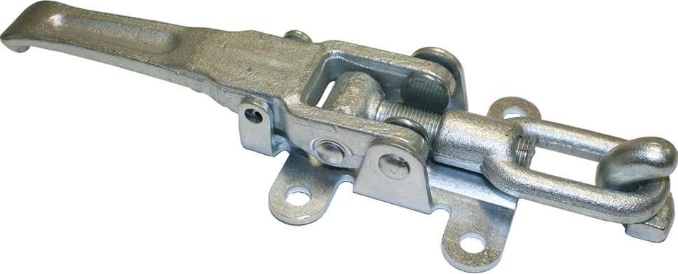 Chiusura zincata per pedana idraulica Galvanized lock for rear