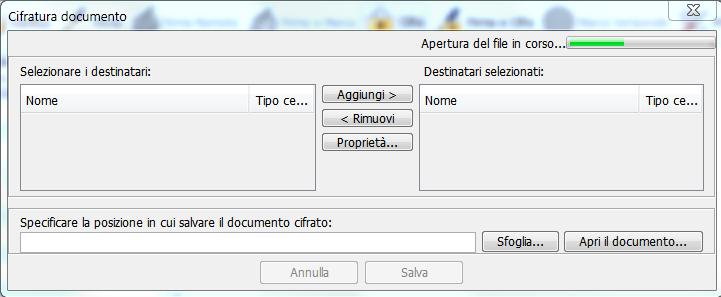 3. per cifrare il documento