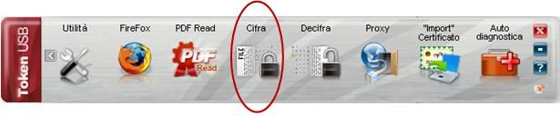 Collegare il proprio token USB ad una porta del computer in cui si trova il file da