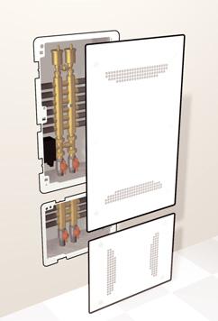 La cassetta cod. 362073 installata verticalmente ha una larghezza pari a 360 mm, questa dimensione è uguale alla lunghezza della cassetta cod.