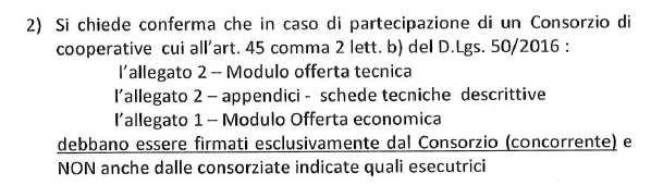 annuo, che sono computati cumulativamente in capo al consorzio ancorché posseduti dalle singole imprese consorziate. Per quanto concerne il requisito tecnico di cui al punto 14.3.2 lett.