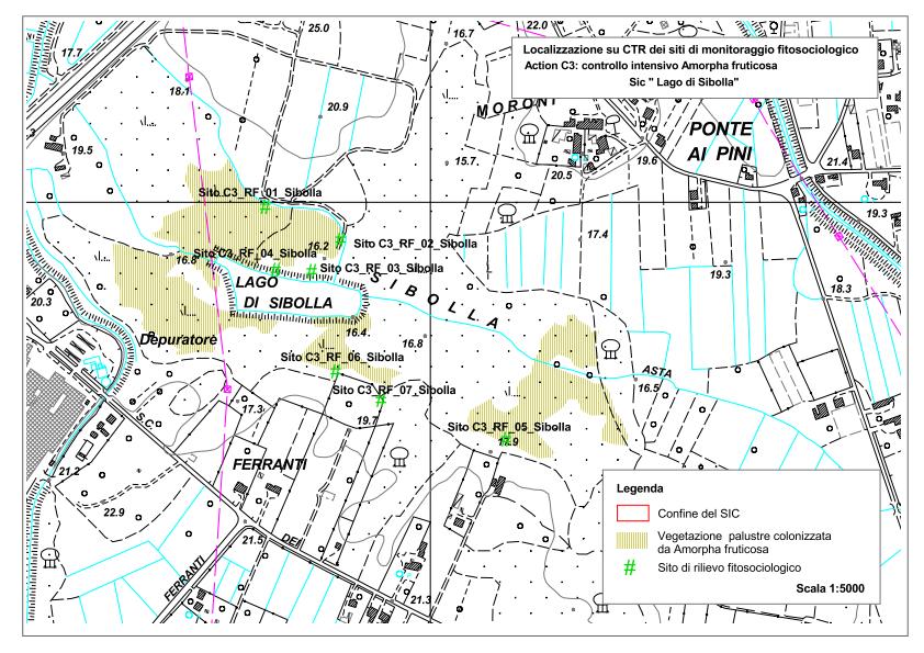 RILIEVI FITOSOCIOLOGICI Localizzazione dei siti di monitoraggio Figura 2