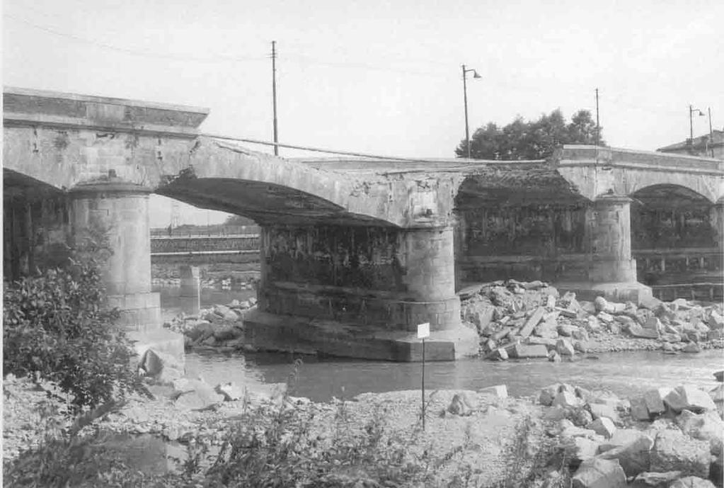 Stura di Lanzo a Torino - sett 1961, crollo del ponte Vittorio