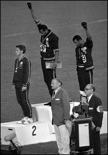Il Black Power assurse a notorietà internazionale grazie al gesto simbolico dei due atleti statunitensi Tommie Smith e John Carlos, che alle Olimpiadi di Città di Messico nel