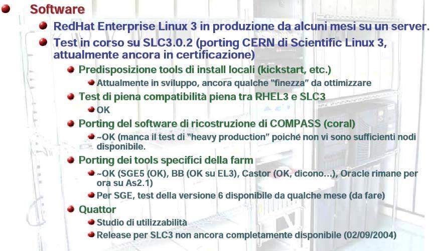 Compass Computing Farm Trieste