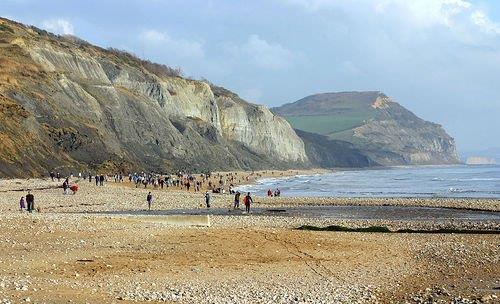 La spiagia de Lyme Regis