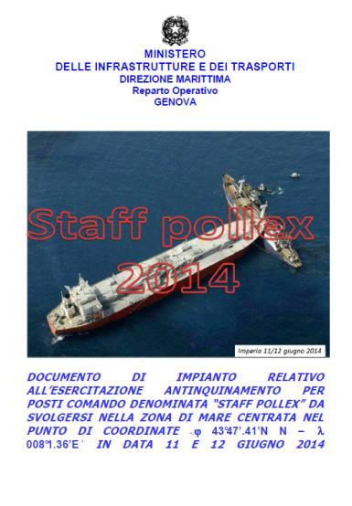 Zoagli Supporto operativo per l arrivo a Genova della Costa Concordia Incidente IPLOM : sversamento nel Polcevera