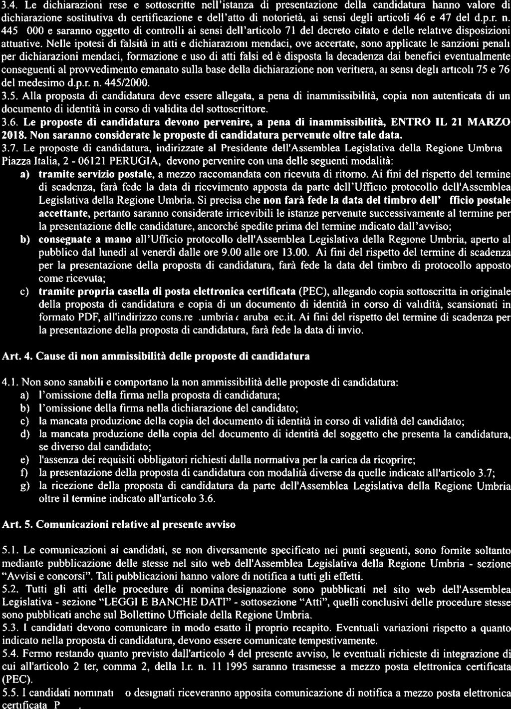 sezione I3OLLETTINO Serie N. 632018 UFFICIALE DELLA REG1ONE UMBRIA Avvisi e Concorsi Il 5 3.4.