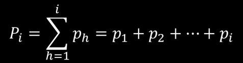 Frequenze Cumulate Hanno senso solo se il carattere in esame è almeno un carattere qualitativo ordinale La frequenza cumulata associata alla modalità x i del carattere rappresenta il numero di u.