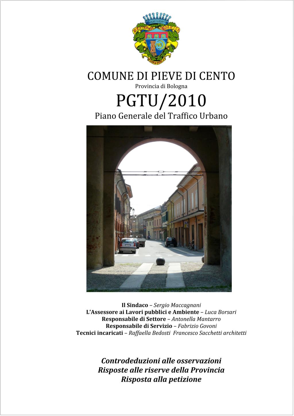 CAP. 7 inserito nella Relazione di progetto del PGTU contenente