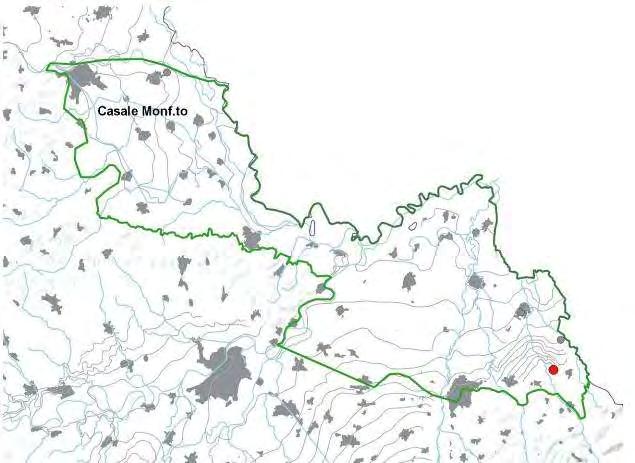 7.5. GWB-P5: Pianura Casalese Tortonese Superficie: 182 km 2 Punti di monitoraggio: 4 Programma di monitoraggio 2015: Operativo Puntuale Figura 7.