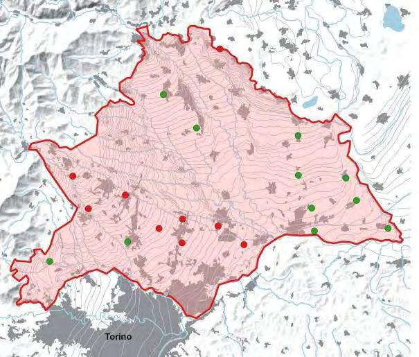 4.3. GWB-S3a: Pianura Torinese e Canavese tra Dora Baltea e Stura di Lanzo Superficie: 911 km 2 Punti di monitoraggio: 21 Programma di monitoraggio 2015: Operativo Figura 4.