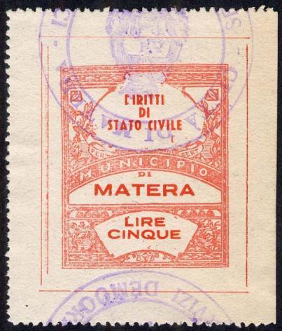 20 blu 1936/< Carta bianca, liscia. Stampa mm. 23x28.