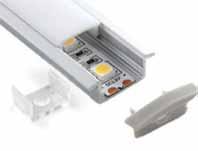 Profilo angolare 0592.0000 18.1 12.5 18.1 Compatibile per strip led da 4.8W a 14.4W PROFILO 0592.