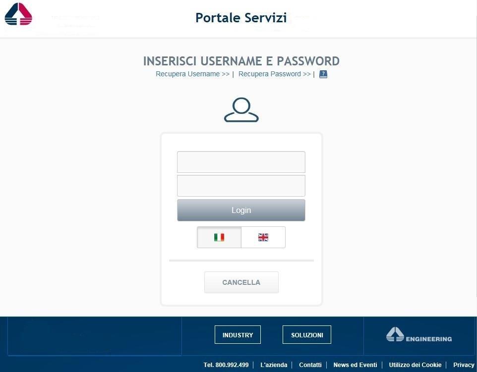 Introduzione Il presente documento riporta in dettaglio i passi da seguire per effettuare il primo accesso al Portale Servizi.