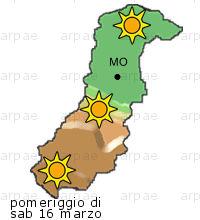 bollettino meteo per la provincia di Modena weather forecast for the Modena province Temp MAX 20 C 18 C Vento Wind 34km/h 42km/h Temp. min 10 C 10 C Temp MAX 22 C 19 C Vento Wind 22km/h 28km/h Temp.