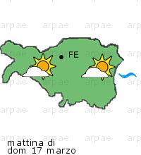 bollettino meteo per la provincia di Ferrara weather forecast for the Ferrara province costa coast Temp MAX 20 C 17 C Vento Wind 42km/h 32km/h costa coast Temp.