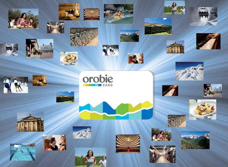 OROBIE CARD Dedicata ai lettori di Orobie, dell Eco di Bergamo, ai soci Cai e agli staff di Credito Bergamasco e Italcementi, questa tessera fornisce vantaggi esclusivi in una vasta selezione di