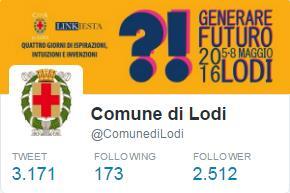 Twitter dall attivazione del Febbraio 2010 alla pubblicazione del documento: 2.512 Follower Superata la soglia dei 2500 followers.