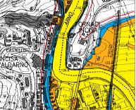 Flood discharge Q Hydraulics Y Flood level Exceedence probability Flood damage Land Management Hydrology D P 2.